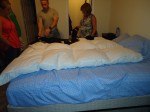 Next stop was to see Andy's new apartment.  We were laughing at his Duvet.  He got the wrong size.  I told him that's why he should shop with a woman ;)
