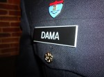 Wearing the name proudly.