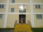 Andy, giving us a tour of OCS at Fort Benning.  This is where he lived.