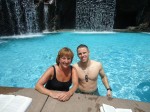 Mom and Andy catching some rays.