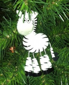 zebra ornament